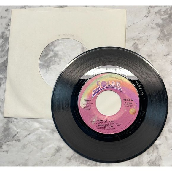 Midnight Star Operator / Playmates 45 Funk Electronic 1984 Solar 7-69684 - Picture 3 of 6